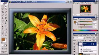 Photoshop  Jak dodać ramkę do zdjęcia [upl. by Ardnuaek]