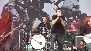 Heaven Shall Burn  Black Tears Edge Of Sanity cover  live at Hellfest 2012 [upl. by Leinehtan]