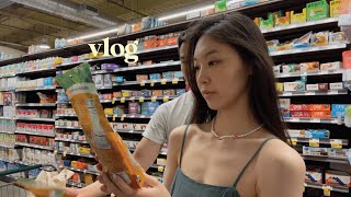 daily life in nyc ☕🗽trying new airfryer recipe wholefoods grocery shopping picnic at the park [upl. by Thenna]