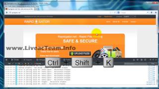 RapidGator Premium Account Login Using JavaScript Firefox [upl. by Kira761]