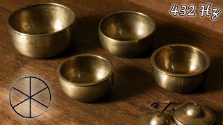 432Hz Cuencos Tibetanos Meditación Sanación Limpieza Relajación Chakras ASMR Binaural 8D [upl. by Elihu]