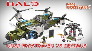 UNSC Frostraven vs Decimus  Halo Mega Construx [upl. by Morton]