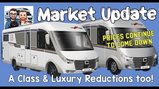 MOTORHOME PRICES KEEP ADJUSTING  A Class amp TAG Market  ADRIA AUTOTRAIL BURSTNER CATHAGO FRANKIA [upl. by Staci]