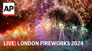 London fireworks 2024 Watch the UK ring in the New Year [upl. by Goda637]