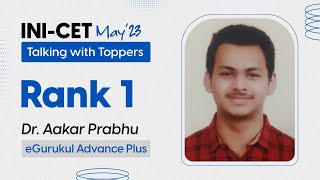 quotDBMCIs Mock Exams are extremely close to the real examsquot  Dr Aakar Prabhu  Rank 1 INICET May23 [upl. by Felicity]