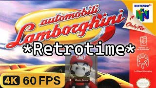 ✨Retrotime✨ Automobili Lamborghini Nintendo 64 100 Full Game Gameplay [upl. by Attenwahs]