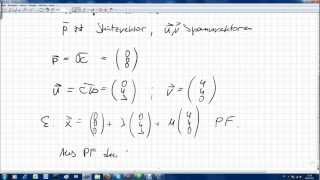 Parameterform Normalenform Koordinatenform der Ebene aus drei Punkten [upl. by Vivl]