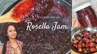 The easiest way to make Rosella Jam Tengamora Jam with only 3 ingredients  টেঙামৰা ফল জাম [upl. by Rois]