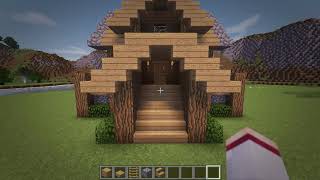 Rizzial Minecraft How To Build A Survival Starter House Tutorial 4 [upl. by Enaols279]