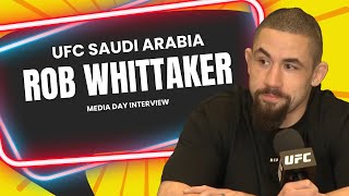 Robert Whittaker UFC Saudi Arabia full media day interview [upl. by Metah]