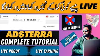 How to Earn Money From Adsterra  Online Earning From Adsterra  Adsterra Complete Course [upl. by Hanima]