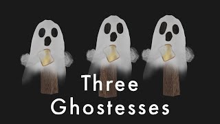 Three Little Ghostesses  Halloween Poem  Nursery Rhyme 👻🍞 👻🍞 👻 🍞 [upl. by Stelle]