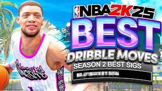 The BEST DRIBBLE MOVES amp ANIMATIONS on NBA 2K25 NEW Moves Dribble Tutorial SEASON 2 [upl. by Yarw]