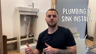 How To Fit a Cloakroom Vanity Unit  Full Install amp Plumbing [upl. by Laris]