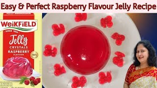 How to Make Jelly at Home  Weikfield Jelly Raspberry Flavour Crystals jellyrecipe raspberryjelly [upl. by Adnarahs]