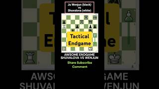 Awesome endgame Shuvalova vs Ju Wenjun Speedchess chess schach ajedrez xadrez caturday [upl. by Adnam37]