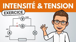 TENSION et INTENSITÉ  comment mesurer  ✏️ Exercice  PhysiqueChimie [upl. by Colene]