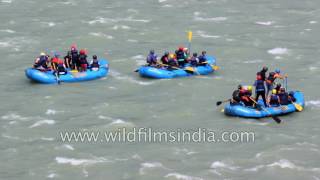 Rafting down the Ganges  gentle and easy in the lower stretches [upl. by Brower784]