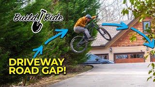 Building a mountain bike jump over my driveway [upl. by Tekla]