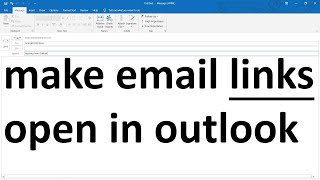 how to make email links open in outlook [upl. by Bugbee656]