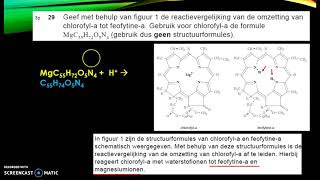 spinazie herexamen havo scheikunde 2016 28 tm 35 [upl. by Neirrad343]