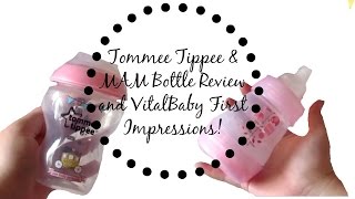 Tommee Tippee amp MAM Bottle Review♡  livsreborns04 ♡ [upl. by Dario]