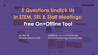 STEM SEL and Staff Meetings with InnovatorsCompass [upl. by Serilda]