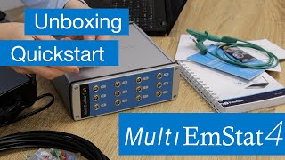 Unboxing the multichannel potentiostat MultiEmstat4 and running a first measurement [upl. by Parik544]