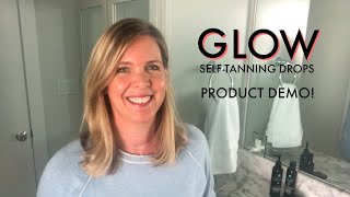 GLOW SelfTanning Drops Tutorial with Results [upl. by Dyanna327]