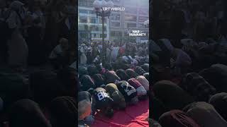 American Muslims pray in New York to mark October 7 [upl. by Temple186]