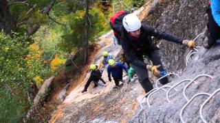 Via ferrata  Parc national du Fjord du Saguenay [upl. by Derril]