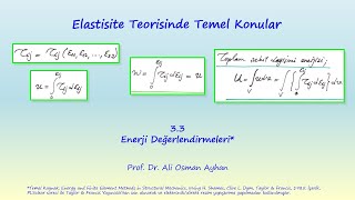 ELASTİSİTE 33 ŞEKİL DEĞİŞİMİ ENERJİSİ YOĞUNLUĞU [upl. by Emmie148]