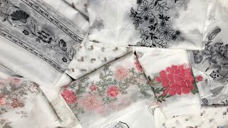 Embroidered Lawn Dupata  Dyeable  New Video 4 [upl. by Tsenrae]