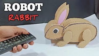 How To Make Rabbit Robot With Cardboard [upl. by Esinahs]