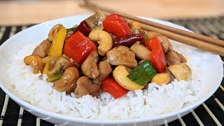 LE MEILLEUR POULET AUX NOIX DE CAJOU FULL SAUCE CASHEW CHICKEN  HOP DANS LE WOK [upl. by Ardni]