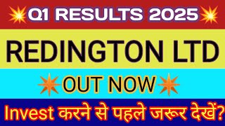 Redington Q1 Results 2024 🔴 Redington Share Results 🔴 Redington Result 🔴 Redington Share Latest News [upl. by Braunstein622]