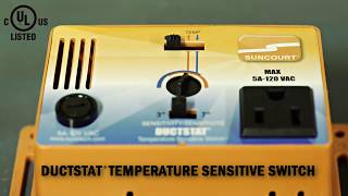 DS100 DuctStat Temperature Sensitive Switch Product Video [upl. by Lait]