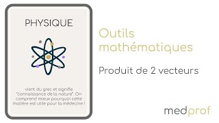 MATHS  Produit de 2 vecteurs [upl. by Enajaras769]