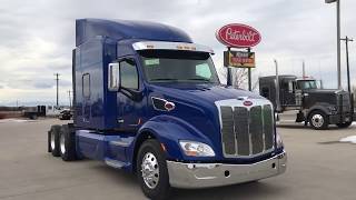 2018 Peterbilt 579 in Legendary Blue [upl. by Ainivad]