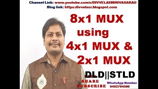 81 multiplexer using 41 and 21 Multiplexers  8x1 mux using 4x1 mux and 2x1 mux [upl. by Paule]