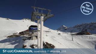 Ouverture des pistes de ski à StLucChandolin au Val dAnniviers [upl. by Aikim663]