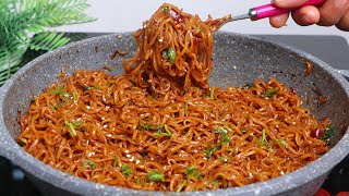 স্পাইসি চিলি গারলিক নুডলস রেসেপি  🔥 Spiciest Garlic Ramen Noodles Recipe [upl. by Strep]