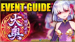 TOKUGAWA OOKU EVENT GUIDE  TIPS KAMA GACHA BANNER on 323 [upl. by Angele]