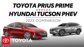 2022 Toyota Prius Prime vs 2022 Hyundai Tucson PlugIn Hybrid  Toyota [upl. by Blackburn916]