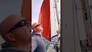 Rigging duel headsails downwind [upl. by Sunday]