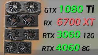 GTX 1080 Ti vs RTX 3060 RX 6700 XT and RTX 4060  Whats the Best Value GPU for your Gaming PC [upl. by Oneil]