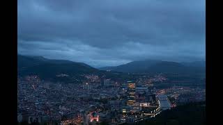 Bilbao Spain Mirador Artxanda Sunset Timelapse  11092024 [upl. by Ayrad]