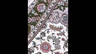 Beige Persian Rug Handmade Silk Rug Collection 25x4ft silkonsilkcarpet antiquerug orientalrug [upl. by Fabi129]