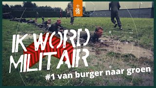 💪 Van BURGER naar GROEN het begin van de AMO  IK WORD MILITAIR  1 [upl. by Kobi820]