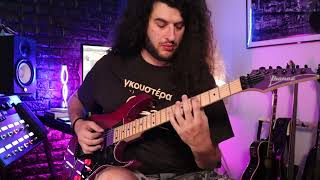 INDOMINANCE  STARVATION  Guitar Solo Playthrough  Kiriakos GP [upl. by Cyrus]